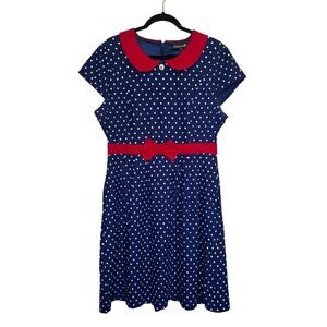 Sourpuss Retro Sailor polka dot dress size XXXL